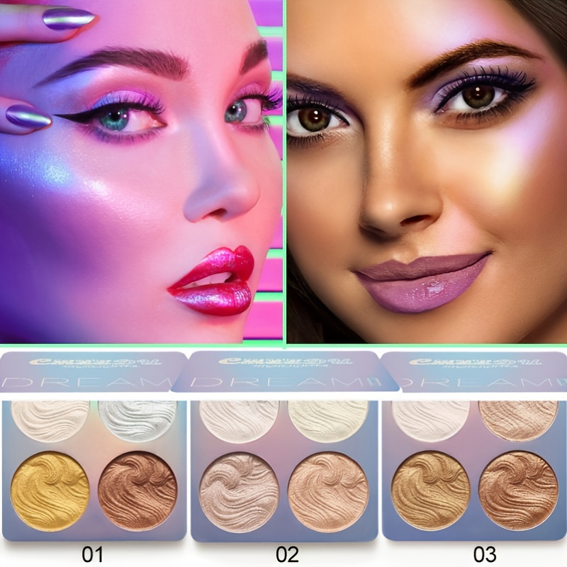 Makeup Face Palette Highlighter Bronzer Powder Beauty Contour Powder 4