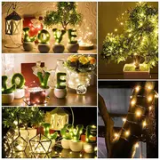 1pc 118in 197in 394in 787in 30 50 100 200led outdoor string lights christmas star lights battery powered not included diy led fairy string light copper wire light holiday lighting garland for christmas wedding party bedroom details 7