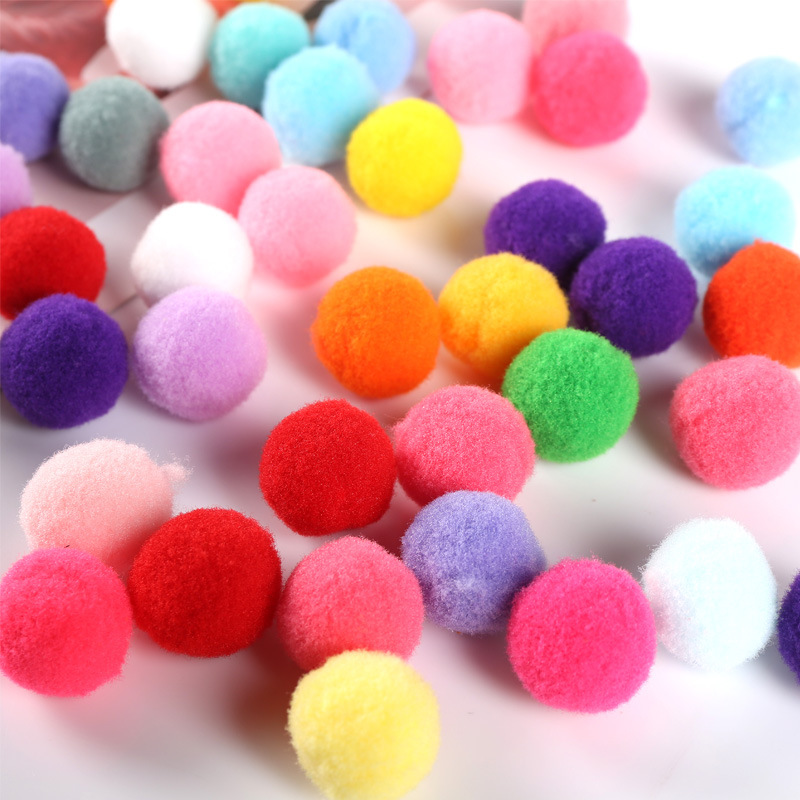 Mixed Color Pom Poms Craft Pom Pom Balls Colorful Pompoms - Temu