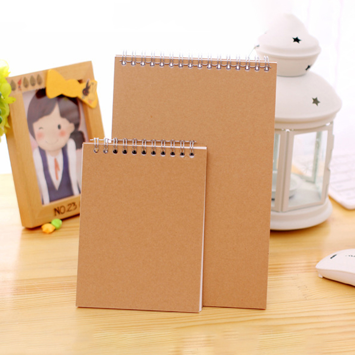 100sheets A5 A6 Vintage Blank Printed Sketchbook Kraft Paper Painting