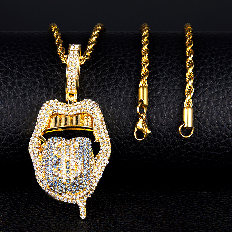 Iced out pendant on sale real