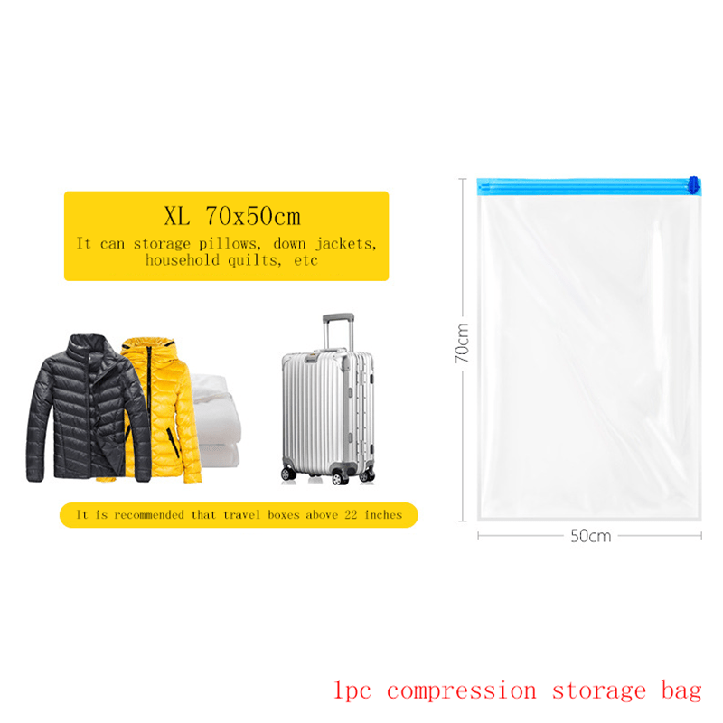 4 x Roll Up Compression Vacuum Storage Space Saving Bags Travel Home Luggage  bag