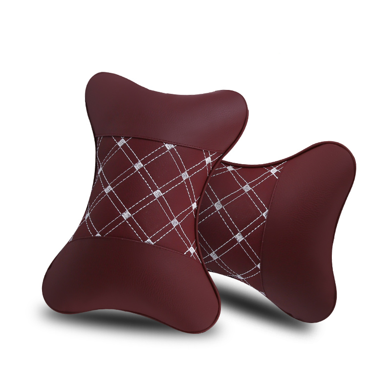 Upgrade Your Driving Comfort With Faux Leather Car Headrest - Temu