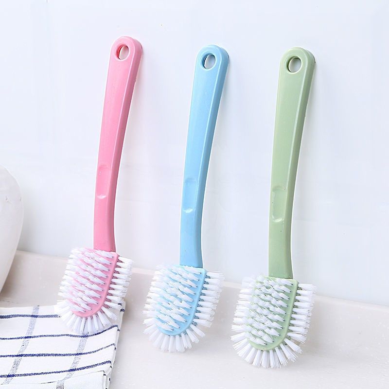 1pc/3pcs Cleaning Brush, 1 Set Pp Bristle Multi-sided Household Scrubber  With Abs Handle For Shoes Washing, 3 Colors | Shop On Temu And Start Saving  | Temu