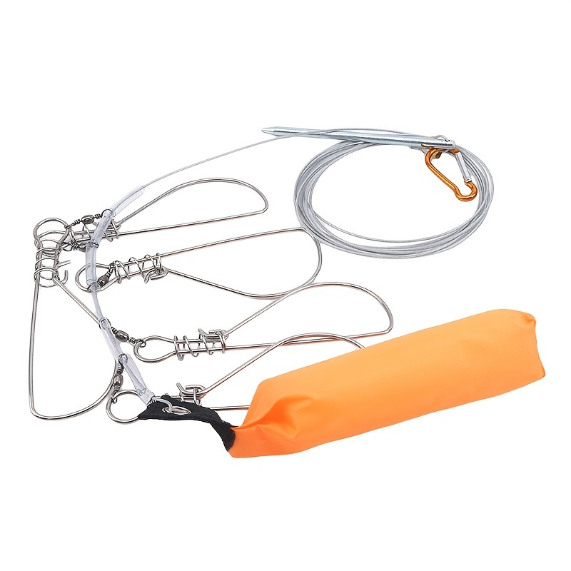 Stainless Steel Wire Fish Skewer Fish Controller Fishing Stringer Live