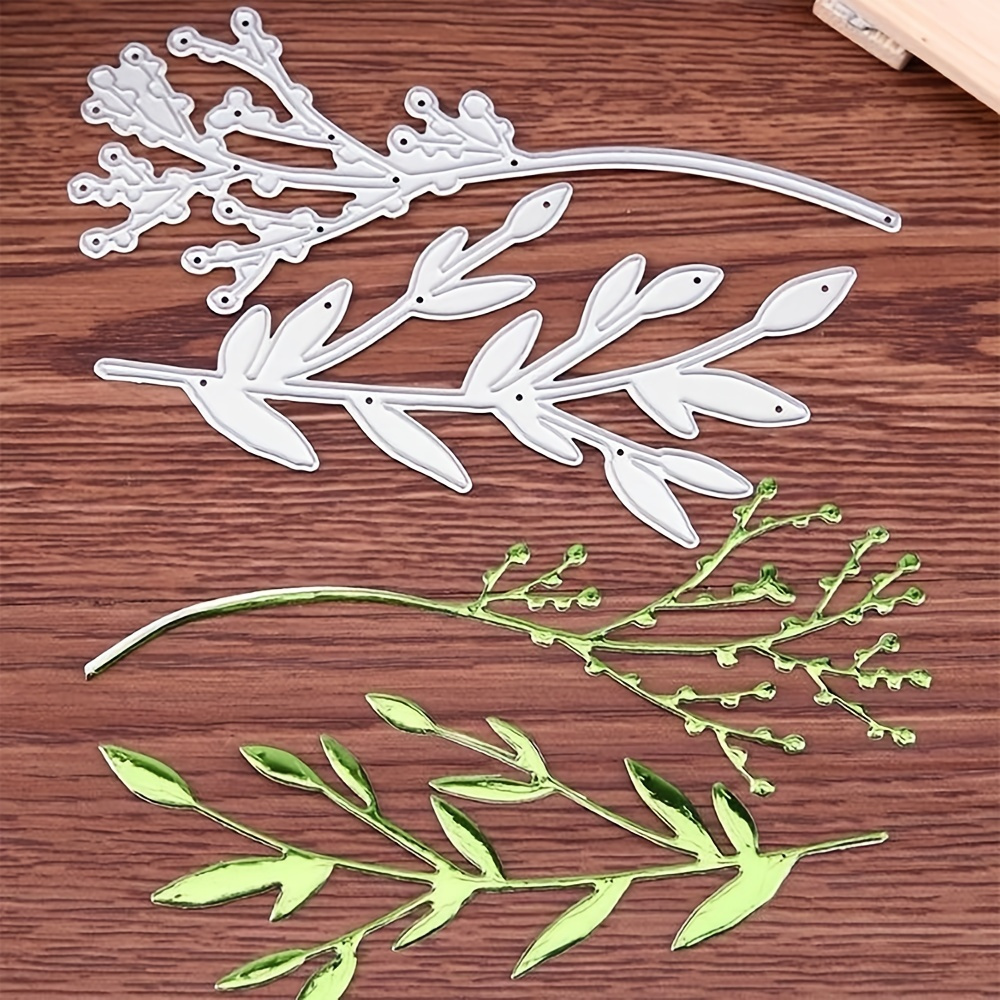 

2pcs Branches Diy Metal Cutting Dies For Album Photo Decorative Embossing Crafts Paper Card Diy Materials Eid Al-adha Mubarak