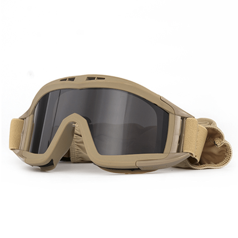 Gafas airsoft tacticas protectoras con 3 lentes tipo Locust con funda  (NEGRO) : : Deportes y aire libre
