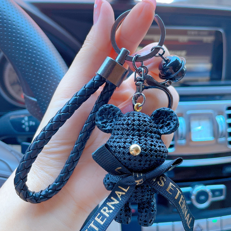 Bling Kawaii Cartoon Animal Couple Keychains Key Ring For Women Men  Colorful Cute Pet Bag Car Holder Artificial Jewelry - Temu Australia