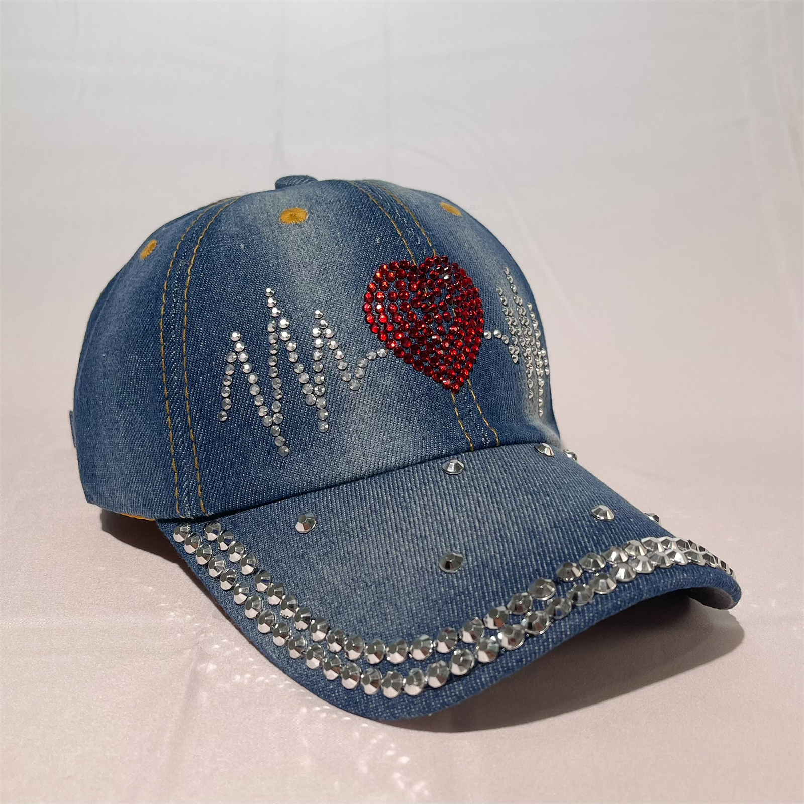 LOVE KC Bling Distressed Hat With or Without Rhinestones 