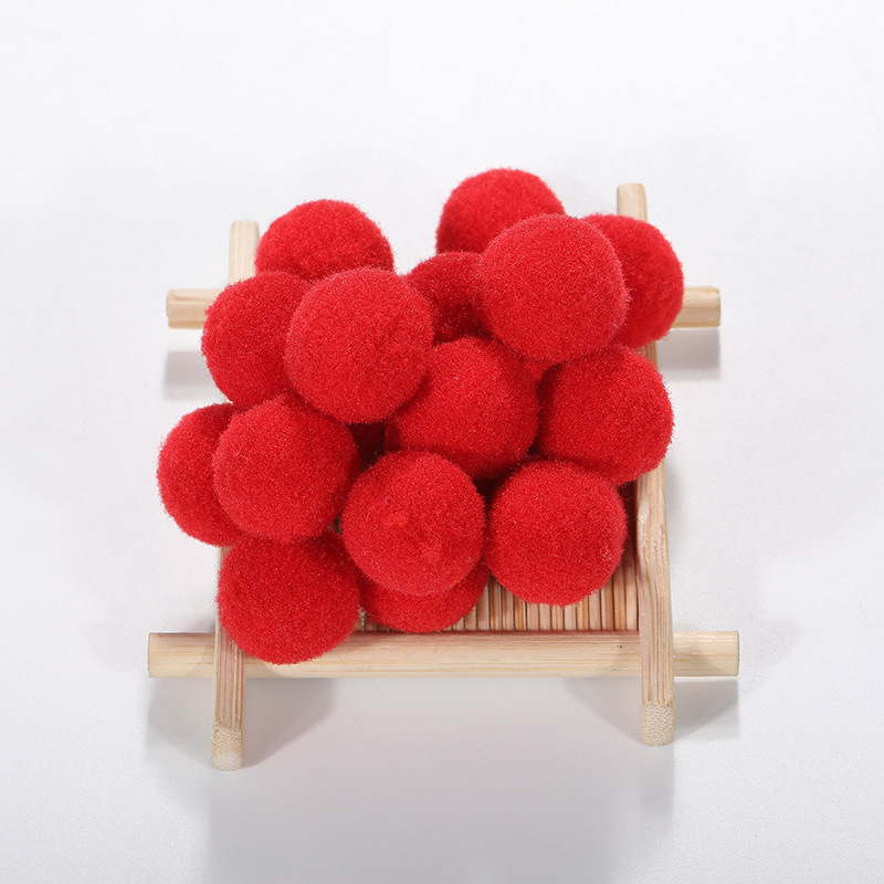  1.5 inch Red Craft Pom Poms 50 Pieces : Arts, Crafts