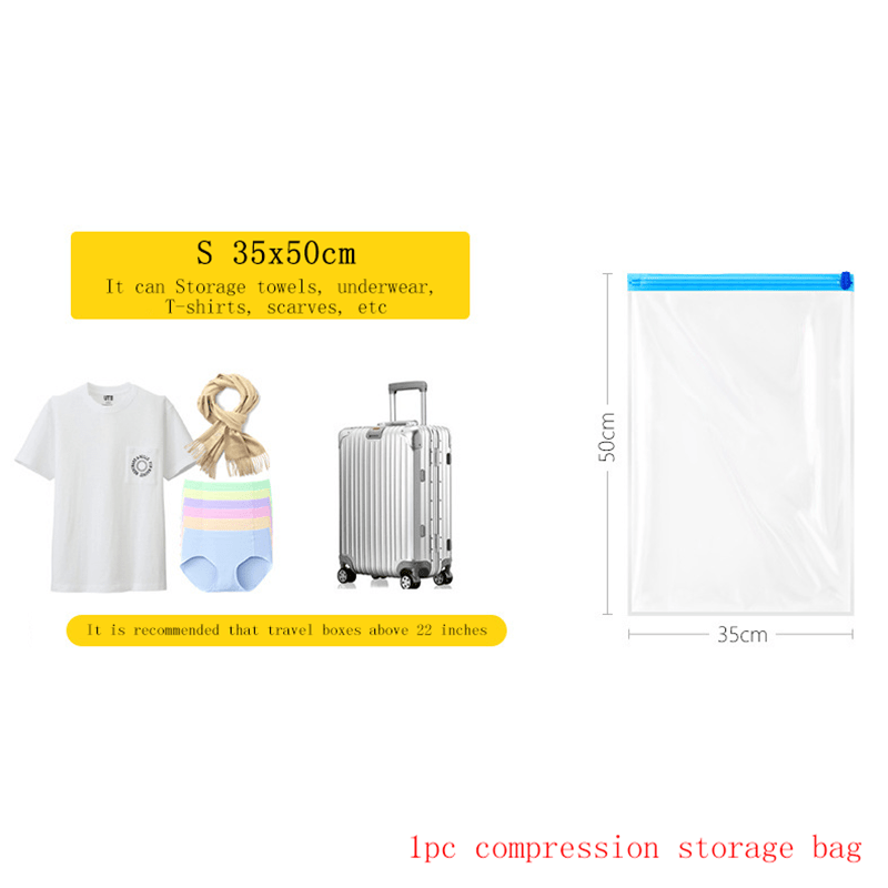 Vacuum Compression Bag Travel Storage Bags For Clothing - Temu
