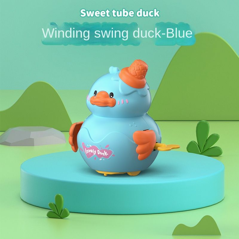 Children's Clockwork Winding Rocking Little Yellow Duck Cartoon Sliding  Cone Duck Educational Toy - Baby Products - Temu