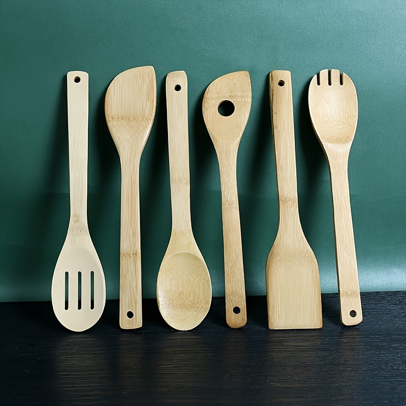 Wooden Spoons For Cooking Non-toxic Natural Teak Wooden Cooking Utensils Set  Bpa-free Wooden Kitchen Utensils Set Non-stick Wood Utensils Wooden Spoon  Sets Wood Spatula Wooden Serving Spoons - Temu