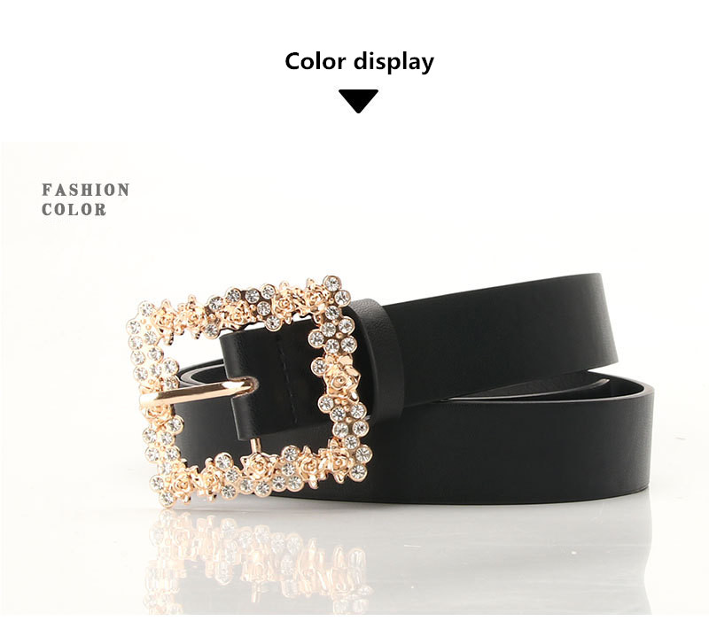 Cheap Buckle Belt Alloy Fashion Shelf Women Belt Pin Faux Casual