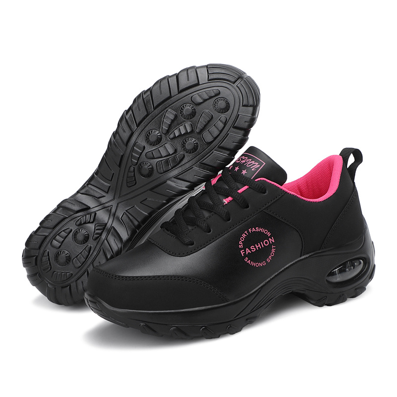 Zapatillas Deportivas Impermeables Para Mujeres, Llegada Nueva De Otoño,  Zapatos Planos Casuales Para Correr De Cuero Pu, Mode de Mujer