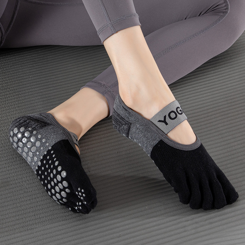1 Pair Toe Split Grip Socks Non Slip Socks For Yoga Dance - Temu Spain
