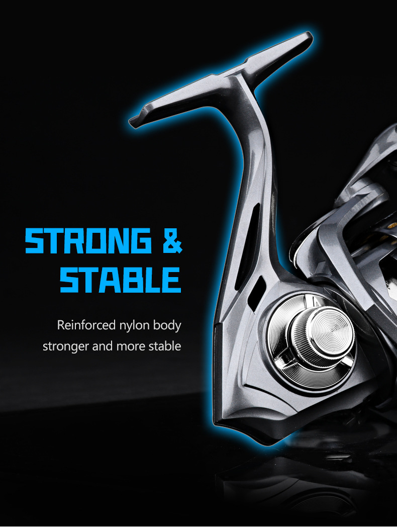 Durable metal Fishing Reel Far cast Throwing Spinning Wheel Temu New