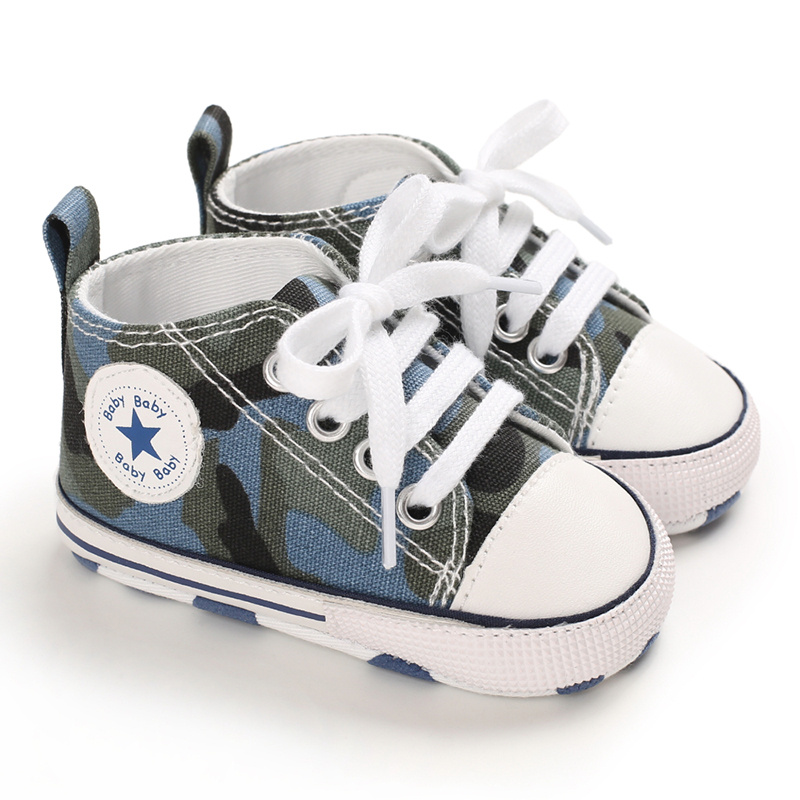 praktisk Hus Sidelæns Infant Baby Boys Canvas Shoes, Soft-soled Anti-slip High Top Sneakers, Prewalker  Shoes First Walker Shoes Crib Shoes - Temu