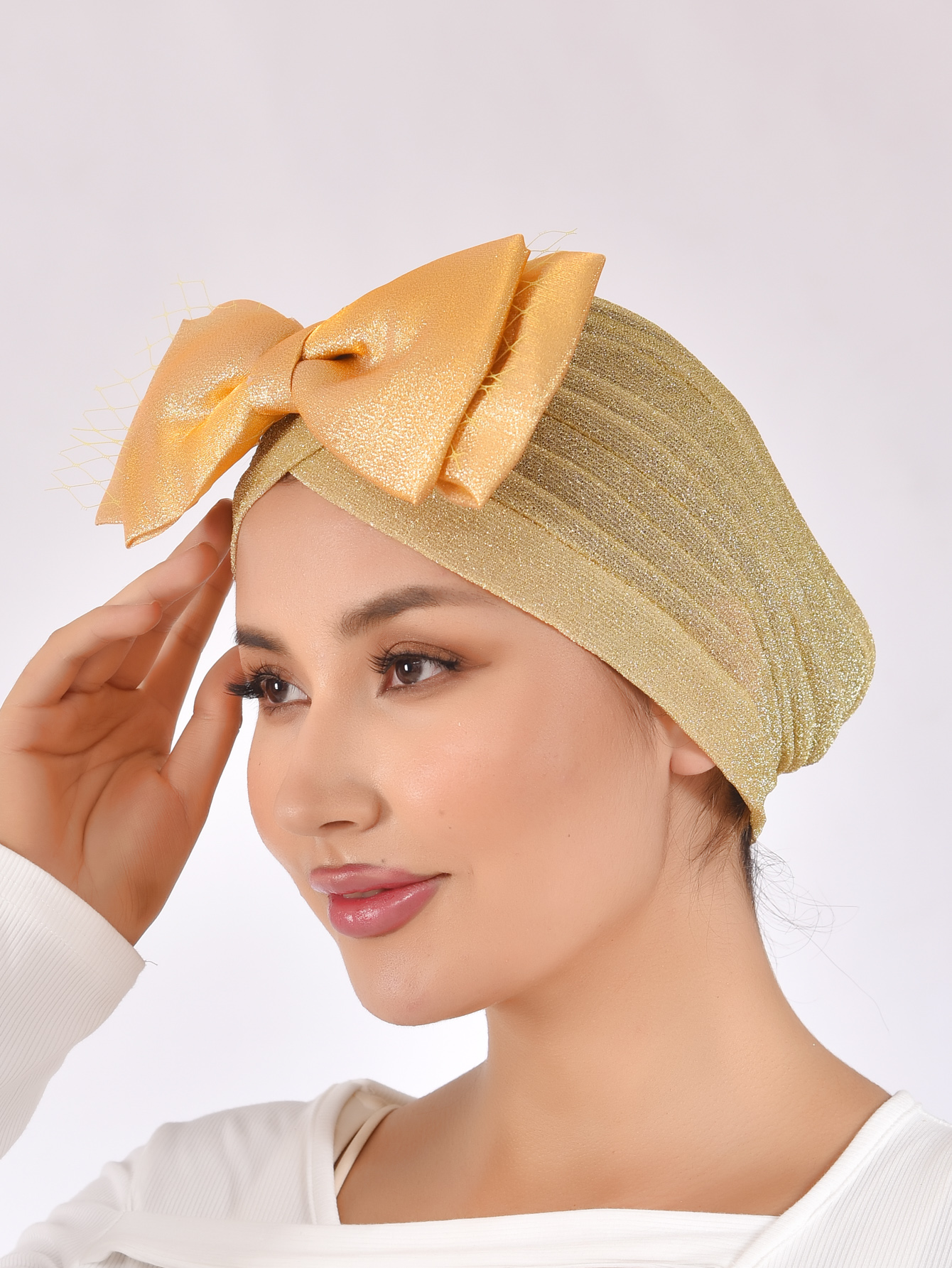 Turban en Satin imprimé, couvre-tête, Bonnet de cheveux, Bonnet de