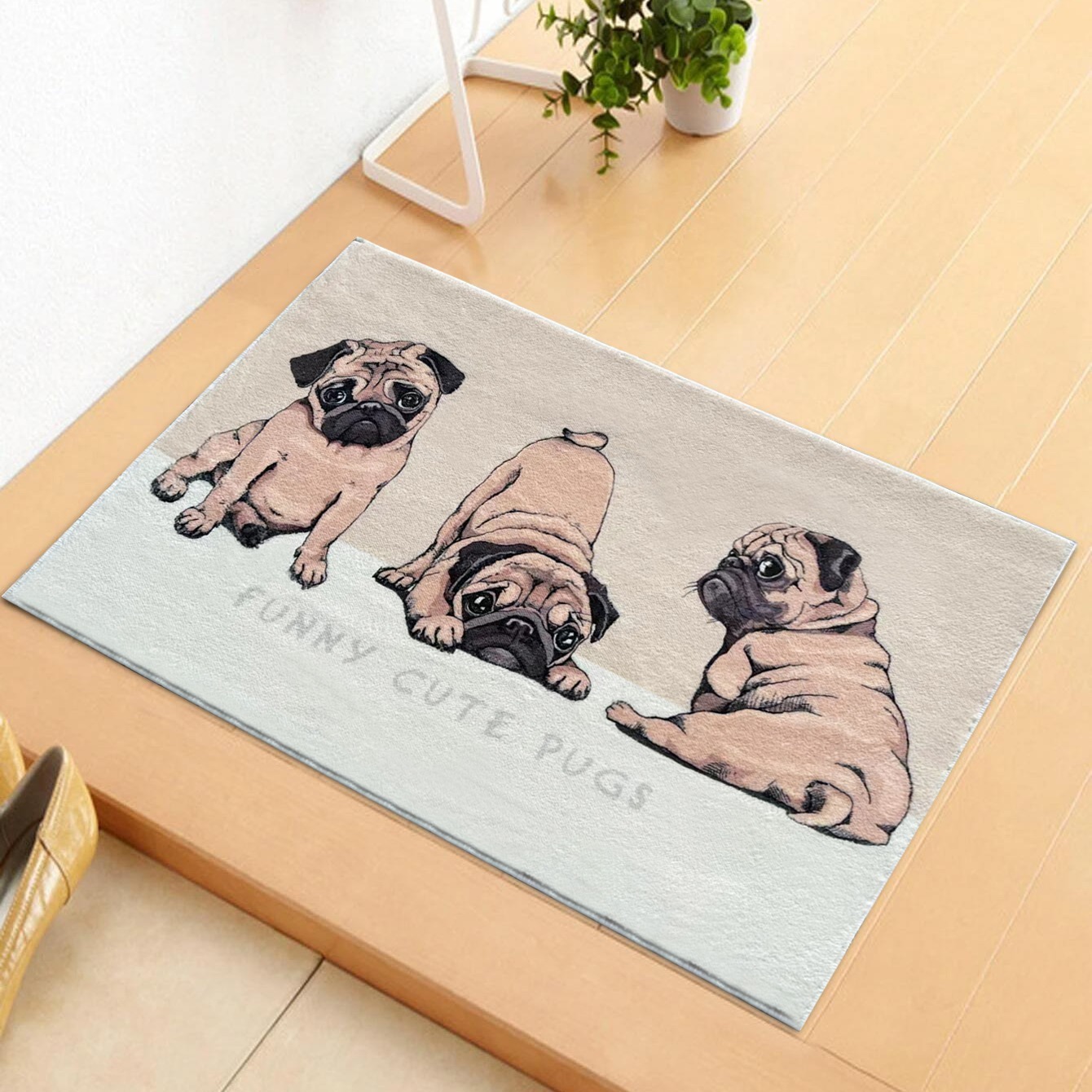 Dog Area Rug, Cartoon Animal Door Mat, Floor Mat, Bedroom Rug, Home Decor -  Temu