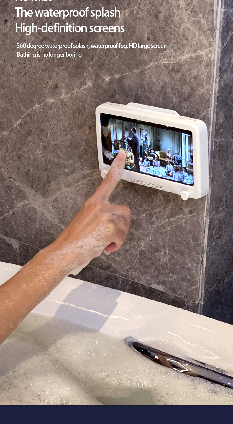 Shower Phone Holder - Wall Mount  Bathroom Phone Holder – punkcase