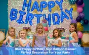 balloon banner, happy birthday balloon banner 16 inch mylar foil letter birthday logo banner balloon decoration reusable material for girls boys kids and adults birthday decorations and party supplies details 4