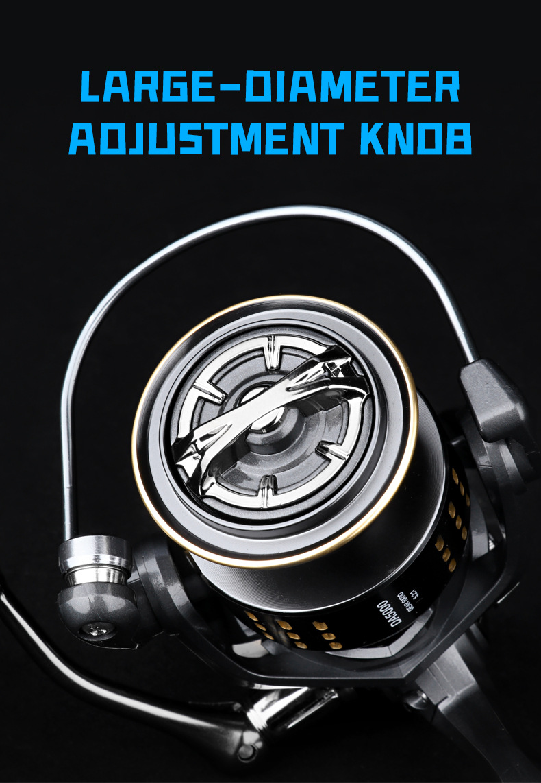 Durable metal Fishing Reel Far cast Throwing Spinning Wheel Temu New