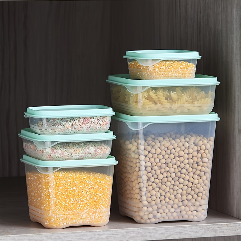 Portable Plastic Food Storage Box,guigu Seal Grain Tank,clear Cereal