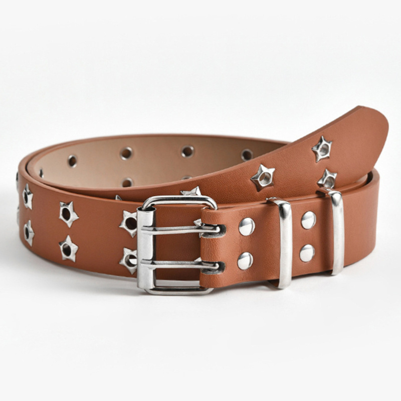 Rust Double Braided Faux Leather Belt – Inherit Co.