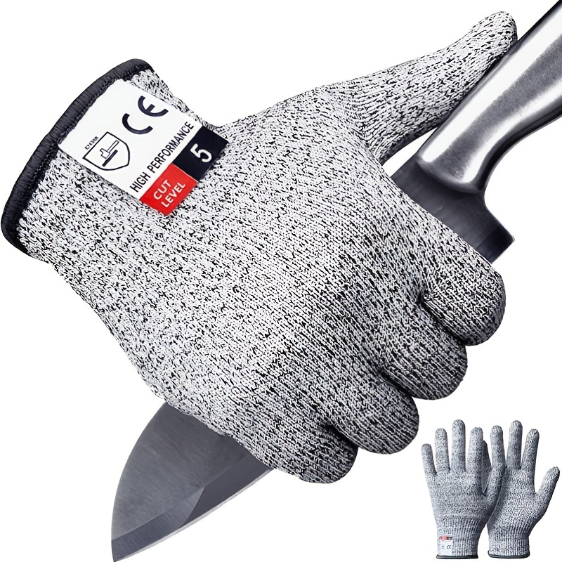 NoCry Premium Cut Resistant Gloves - 100% Food Grade, Ambidextrous Cut  Proof Gloves - Level 5 Safety Gloves - EN388 Certified Anti Cut Gloves  Kitchen