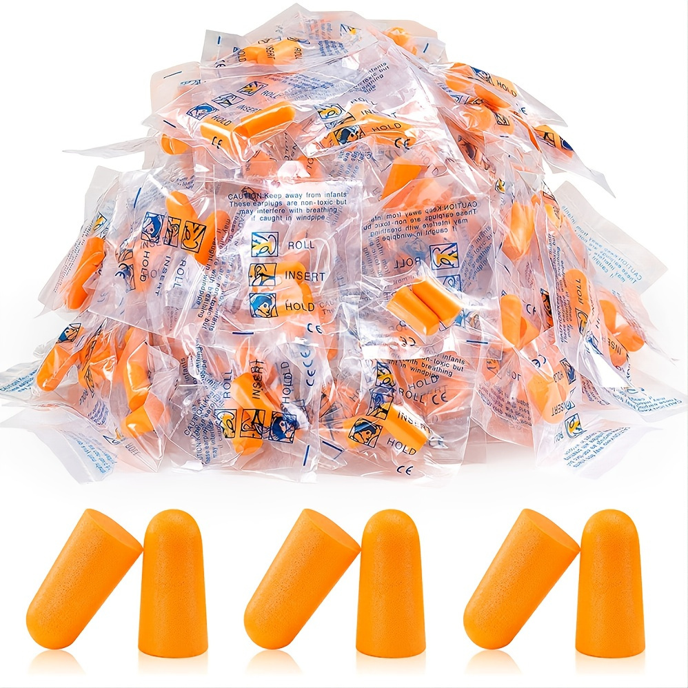 20 Pairs of Anti-Noise Foam Ear Plugs - Perfect for Sleeping, Studying, Working & Lunch Breaks!