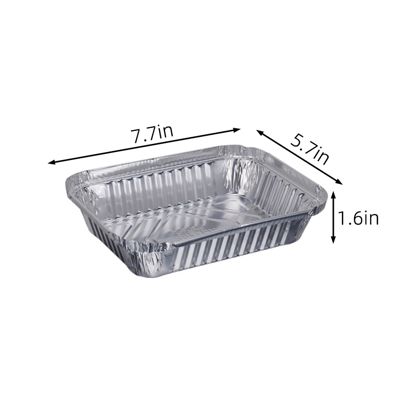 11 x 7 Colored Heavy Aluminum Entrée Pan with Lid Combo #A71P