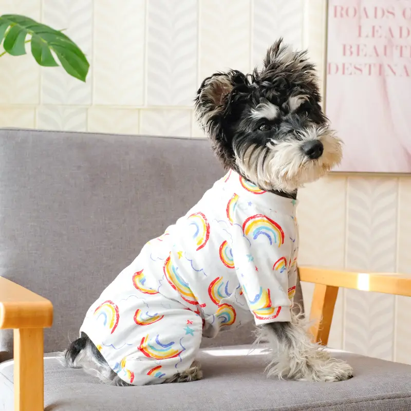 1pc rainbow print dog pajama for cats and dogs clothes for a sleep | temu Temu 1pc-rainbow-print-dog-pajama-for-cats-and-dogs-clothes-for-a-sleep-temu-temu