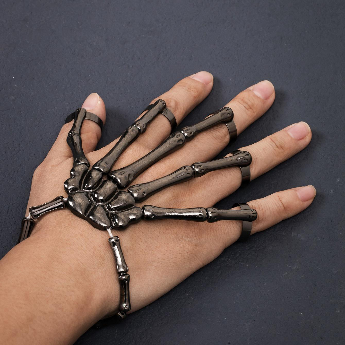 Steampunk Skull Bracelet for Men