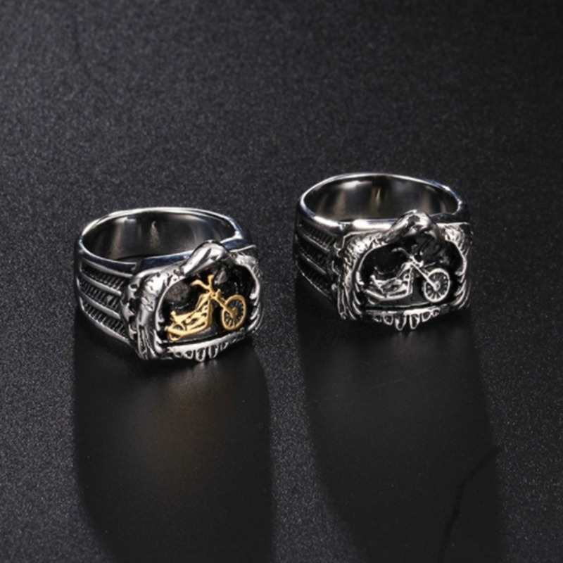 Men's Punk Motorcycle Ring Temu