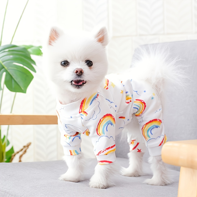 Sebaoyu Dog Pajamas for Small Dogs, Glow in Dark Tie Dye Unicorn Dog  Sweater, Super Soft