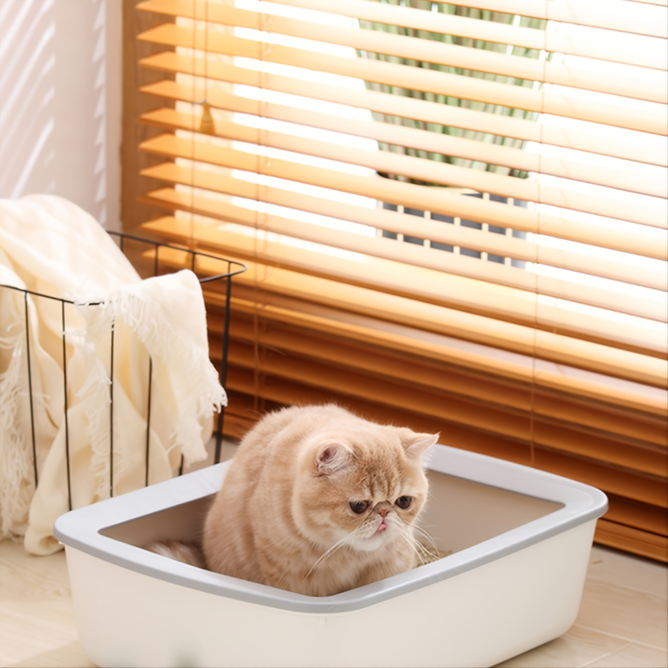 Cat Litter Boxes Large Plastic Cat Litter Box Pet Supplies Temu