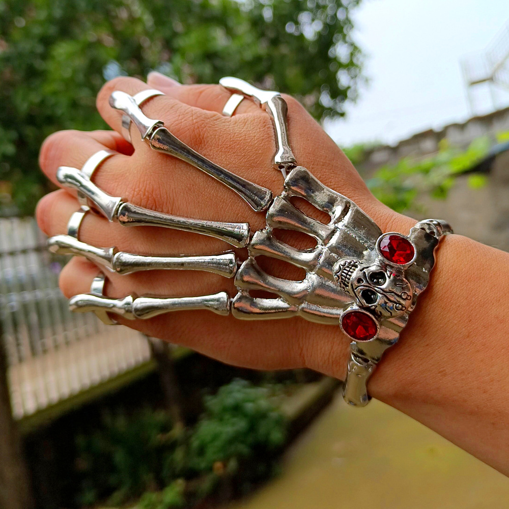 Steampunk Skull Bracelet for Men