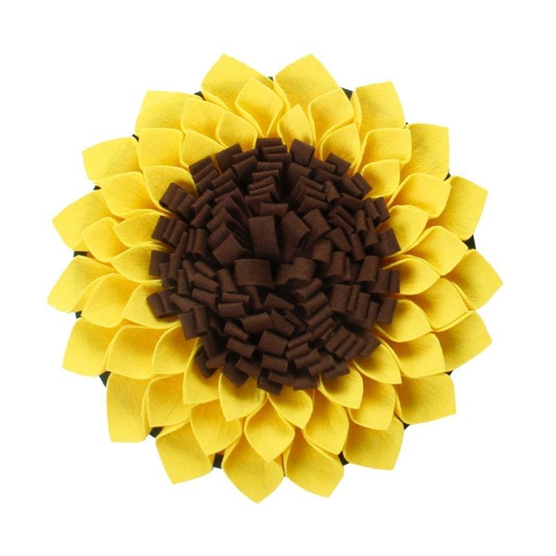 Interactive Sunflower Pet Snuffle Mat Slow Feeder Dog Puzzle - Temu