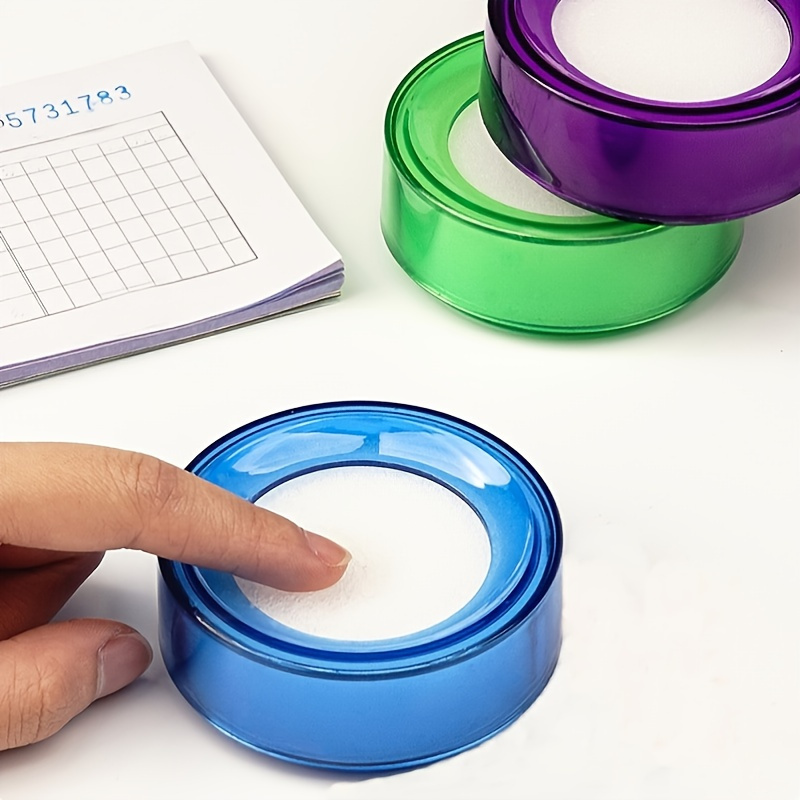 1pc Finger Wet Device, Money Counting, Wax Counting, Sponge Jar, Bank