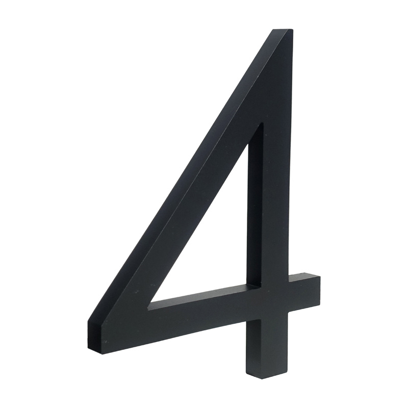 6in Numeros Casa Exterior 304 Stainless Steel Black Floating House Door  Numbers Sign Building Signage House Number Outdoor