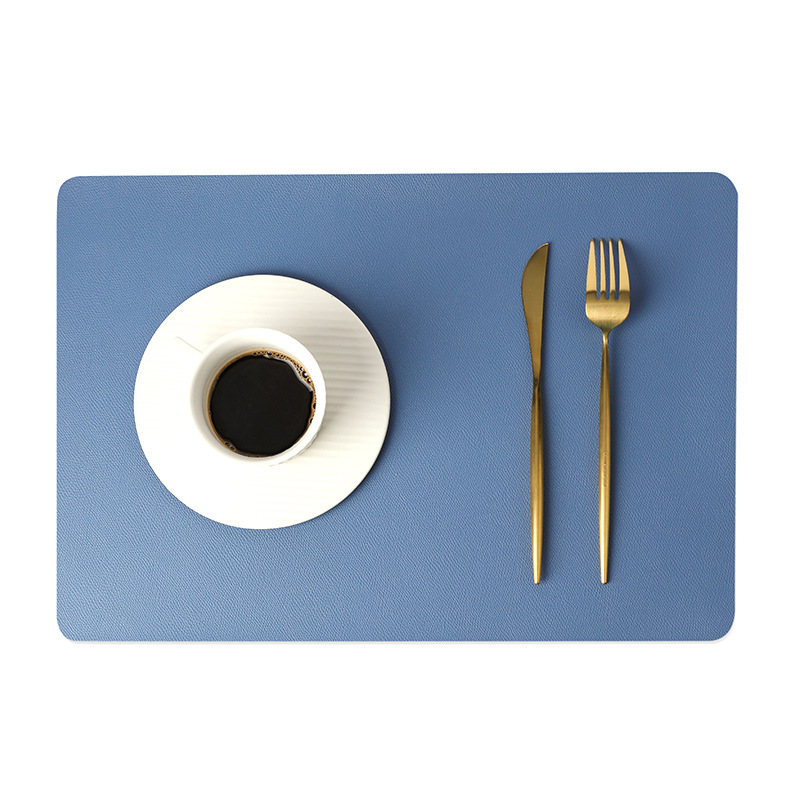 Faux Leather Placemats for Dining Table Stain and Heat Resistant