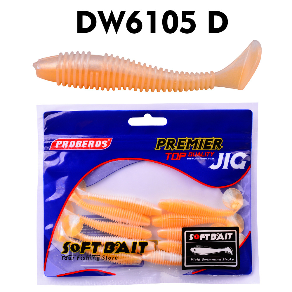 Spiral T tail Soft Bait Bass Fishing Realistic Design Action - Temu