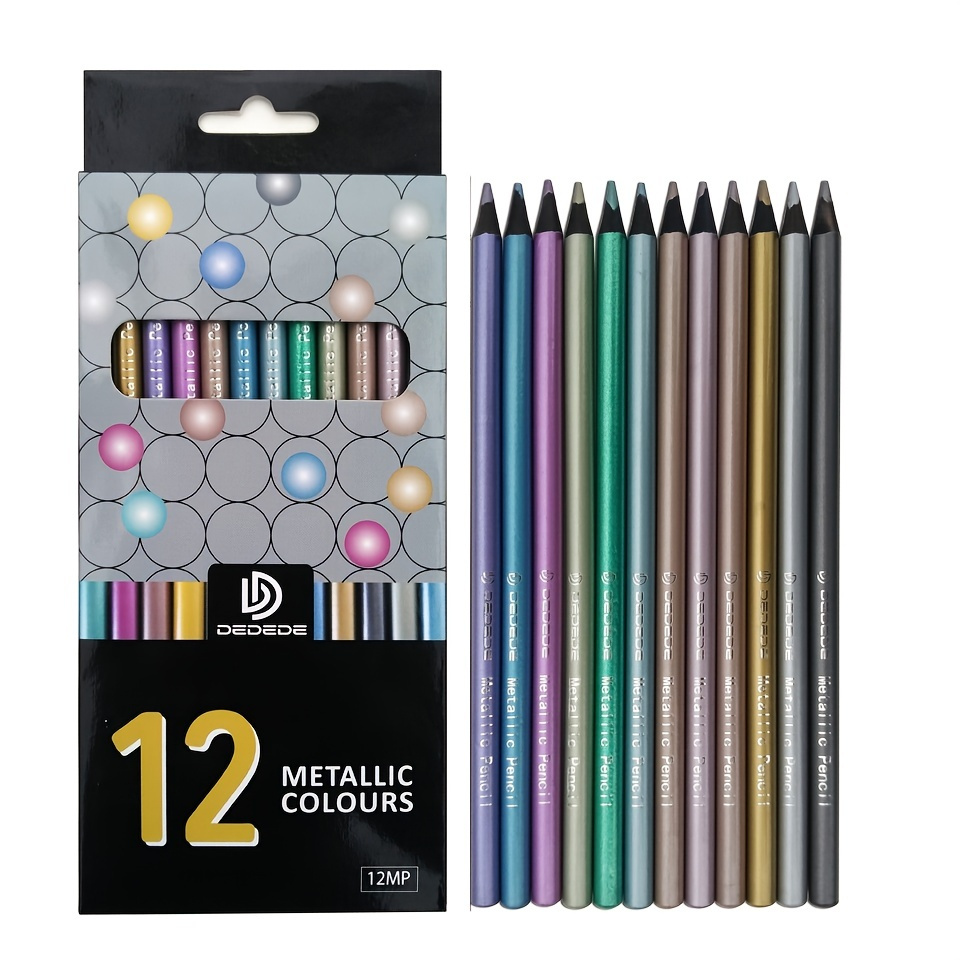12 Art Drawing Pencils For Adult Coloring & Sketching Vibrant