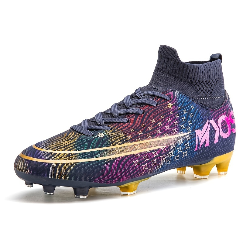 Men's Cleats Firm Ground Soccer Shoes, Athletic Ag Comfortable Training Football Shoes 30 Off