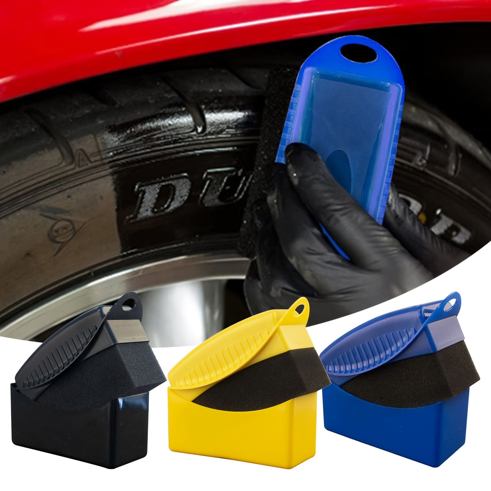 

1pc Car Wheel Waxing Sponge Brush, High Pressure Cleaner Car Tire Cleaning Brush Car Polishing Sponge Car Detail Cleaning Accessories