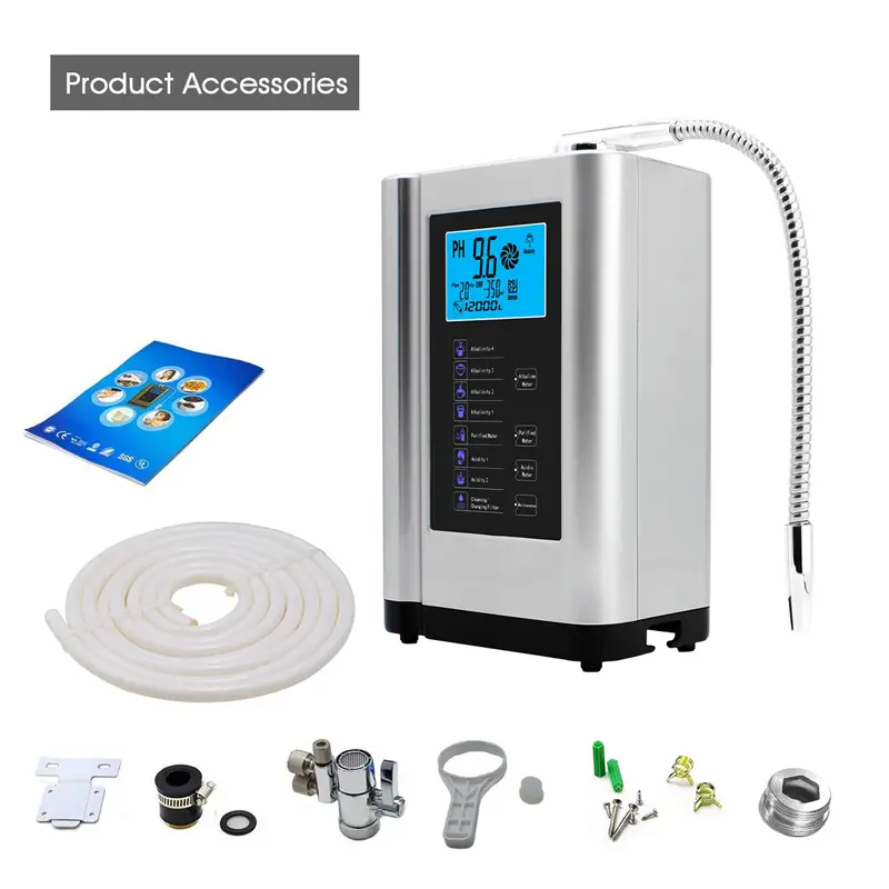 alkaline water ionizer hydrogen generator machine purifier produces ph 3 5 10 5 alkaline acid water water filter system for home details 6