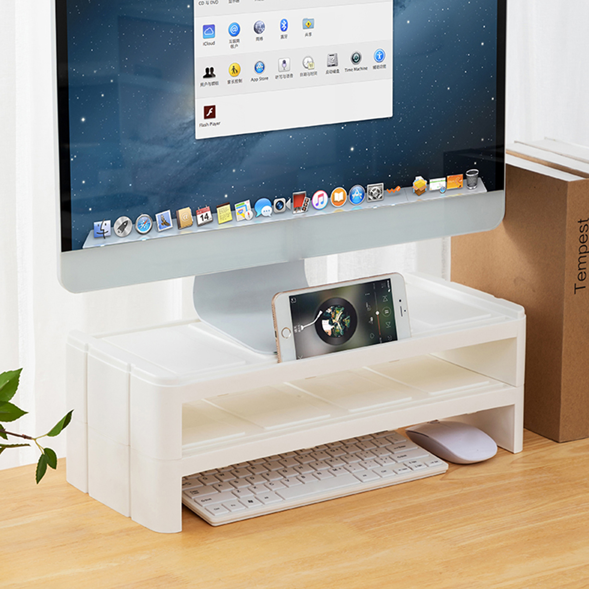 1pc Laptop Lifter Stand Office Desktop Lift Storage Rack Temu