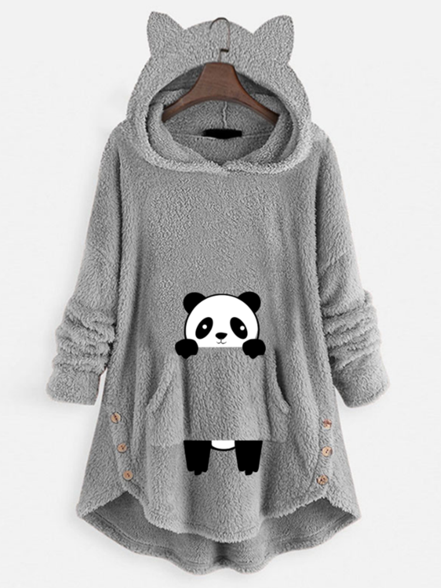 Moletom panda hot sale com orelhas