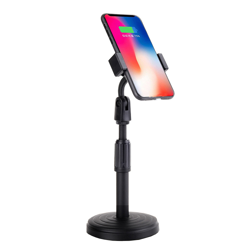1pc Desktop Mobile Phone Holder Stand 360 Rotate For Facetime Live